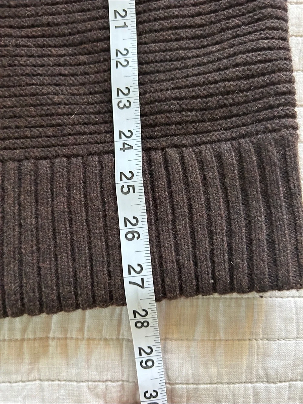 Banana republic men’s Nino Mock-Neck brown ribbed wool Sweater M
